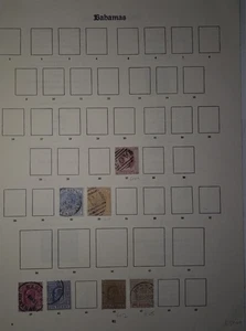 BAHAMAS EARLIES MAINLY VFU 4d TRIMMED 7 Stamps €200+ - Picture 1 of 1