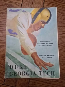 Georgia Tech VS Duke Football Programm 30.10.1948 - Bild 1 von 2