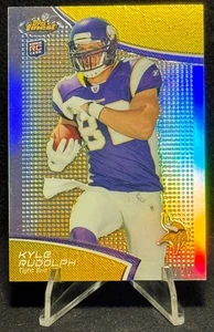 2011 Topps Finest Gold Refractors Parallel #92 Kyle Rudolph #'d/50 SSP Rookie - Imagen 1 de 3