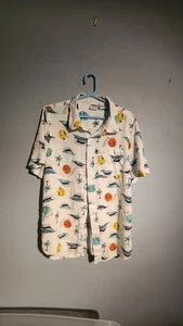 Pokemon Hawaiian Shirt Bulbasaur, Charmander, Squirtle Kids - XL (8/10) - Picture 1 of 2