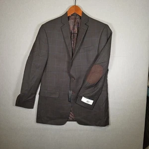 Nuevo con etiquetas Blazer Van Heusen Studio Para hombres 42L Cuadros Rayón Abrigo Deportivo Traje Parches en el Codo - Imagen 1 de 8
