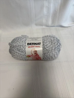 Bernat Softee Baby Yarn 5oz skein in Grey Marle 362 yds - Image 1 of 4