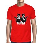 1Tee Mens CIB Cats In Black Animal T-Shirt