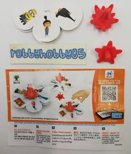 SE772 TROTTOLA ROSSA + BPZ INDIA KINDER JOY 2017 CATTIVISSIMO ME 3 - MINIONS - Picture 1 of 1