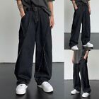 Hip -Hop -Jeans Hose Rippte Patchworkhosen Strassenmode Weitbeinhose Mode