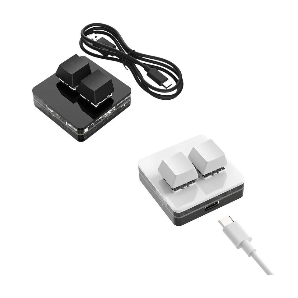 2 Keys Copy Paste Keyboard PC Gaming Keyboards Mechanical for Volume Control - Image 1 of 1