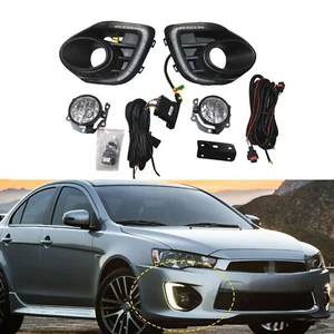 Cubierta de lámpara antiniebla LED DRL de luz diurna para Mitsubishi Lancer 2016-2018 - Imagen 1 de 10