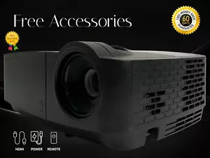 3500 ANSI DLP Projector for Home Theater Games Cinema HDMI HD 1080p 3D w/Remote - Picture 1 of 9