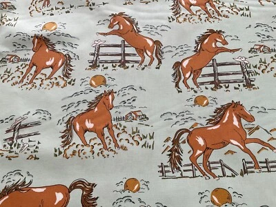 Ponderosa de Moda caballos, western, vaquero algodón Stacy Iest Hsu #20861 como nuevo por comprar Foto 1 de 2