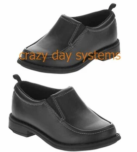 Shoes Healthtex Black Slip-on or Lace-up Casual Dress 7 8 9 10 11 Boy NEW - Picture 1 of 9