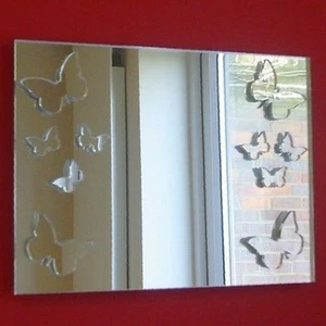 Butterflies Rectangle Shaped Acrylic Mirrors - Picture 1 of 2