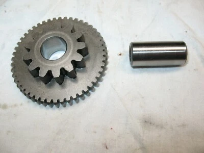 1993 KAWASAKI ZX600 ZX6 NINJA 600 STARTER CLUTCH REDUCTION GEARS + SHAFT - NICE - Image 1 of 4
