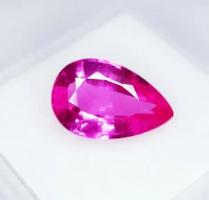 Gemas transparentes corte pera certificadas zafiro rosa natural piedras preciosas sueltas de 5,82 quilates - Imagen 1 de 11