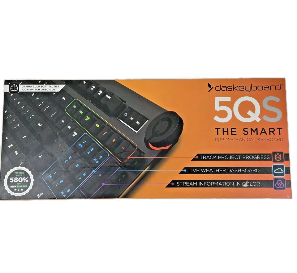 Das Keyboard 5QS Smart RGB Programmable Mechanical Keyboard - Work & Gaming- NEW - Image 1 of 4