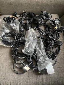 Untested Power Cables/Leads Bundle, 2x Male-female Extension/ Jumper Leads(new) - Picture 1 of 7