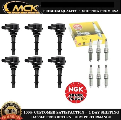 6x Ignition Coil & 6x NGK IRIDIUM Spark Plug Kits for Mercedes-Benz CL550 ML550 - Image 1 of 4