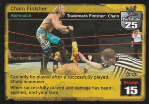 WWE: Chain Finisher [Played] card type Mid-match Manuever Raw Deal Wrestling WWF - Picture 1 of 1