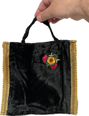 UTILITY HAND CHANGE BAG Cloth Double Zipper Silk Magic Tricks Appear Vanish Prop - Image 1 of 4