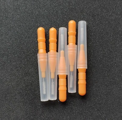 1 peça escova dental ortodental interdental varas fio dental limpeza de dentes - Imagem 1 de 4