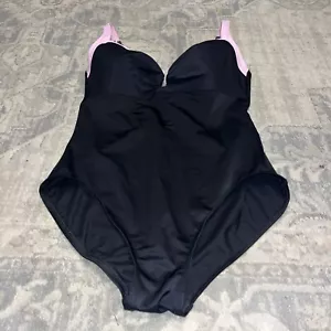 MIRACLESUIT MIRACLE BADEANZUG BADEBAD SCHWIMMEN Gr. 14 SCHWARZ ROSA GEPOLSTERT - Bild 1 von 6