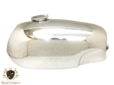 APTO PARA TANQUE DE COMBUSTIBLE DE GASOLINA DE ALUMINIO PULIDO NORTON FASTBACK COMANDO Foto 1 de 4