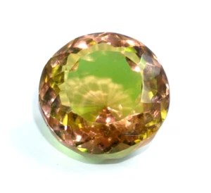 GIE Natural 13.45 Ct Bi Color Changing Andalusite Certified Round Loose Gemstone - Picture 1 of 14