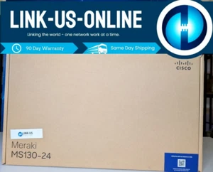 New Genuine Cisco Meraki MS130-24-HW Switch - UNCLAIMED, Ships Out Same Day ! - Picture 1 of 5