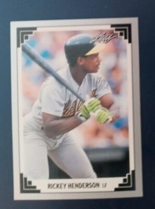 1991 Leaf Preview Card Rickey Henderson #23 near mint-mint (see scan)