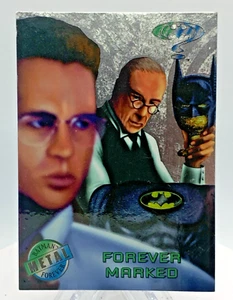 1995 Fleer Metal Batman Forever Silver Flasher Card #30 "Forever Marked" - Picture 1 of 2