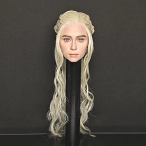 High Quality Delicate Paint 1/6 Scale Emilia Clarke Head Sculpt Fit 12" Figure B - Picture 1 of 4
