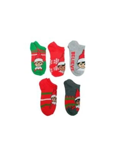 Little Boys Socks 5 Pairs Socks Shoe SIze 7-10 Socks Size 4-6 Multicolor - Picture 1 of 2