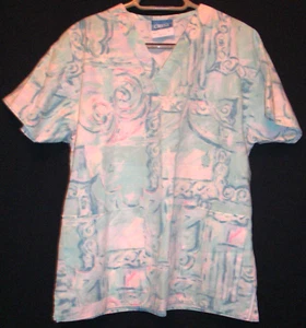 CREST #5109 Pastel Scrub Top Size XS - Picture 1 of 4