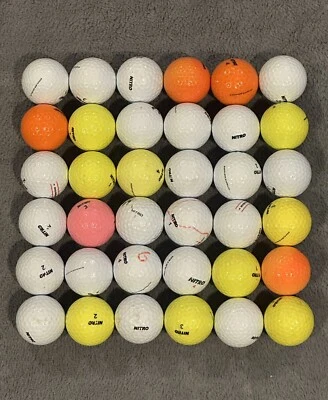 36 bolas de golfe NITRO (USADAS) AAAA/AAA - Mix - Imagem 1 de 4