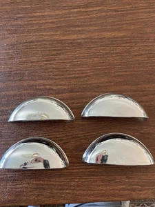1958-1970 Chevy Half Moon Chrome Headlight Visors Vintage EYE EZE preowned nice! - Picture 1 of 13