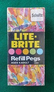 ORIG. IN BOX HASBRO 1979 LITE BRITE 240 REFILL PEGS (UNOPENED BOX, SEALED!) - Picture 1 of 3