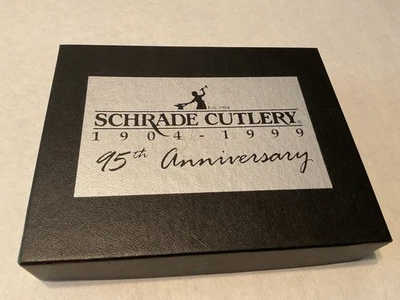 Schrade Scrimshaw 95th Anniversary Special Edition 1904-1999 Pocket Knife, New - Image 1 of 4