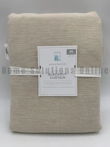 Pottery Barn Kids Evelyn Linen Blackout Curtain Flax 44" x 96" #R91K - Picture 1 of 3