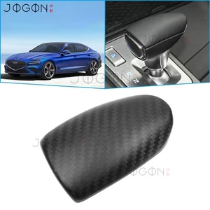 Matte Carbon For Genesis G70 Prestige 2019-25 Console Gear Lever Shift Knob Trim - Bild 1 von 11