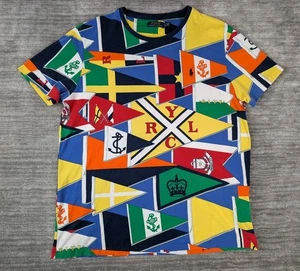 Polo Ralph Lauren RLYC Yacht Club Hemd mit Flaggenmuster Größe Large - Bild 1 von 6