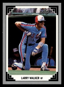 Larry Walker 1991 Leaf #241 Montreal Expos BASEBALL *211 - Picture 1 of 2