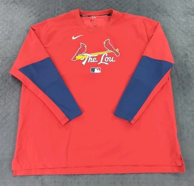 St Louis Cardinals Jacket Windbreaker The Lou Nike City Connect Red Men 2XL - Image 1 of 4