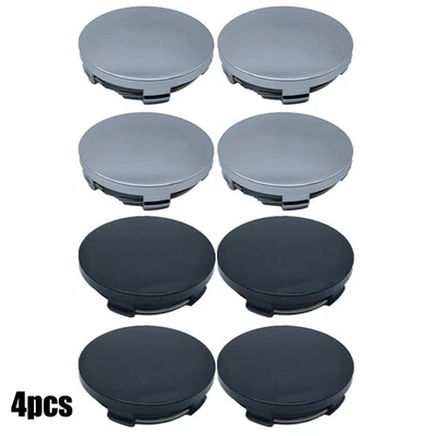 Car Hub Center Covers New ABS Black Silver Car Vehicle Wheel Hub Center Cap - Image 1 of 4