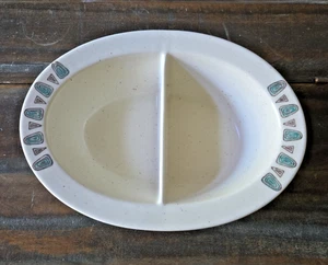 Cuenco de verduras dividido Metlox Poppytrail NAVAJO 11" - Cerámica vintage de California - Imagen 1 de 3