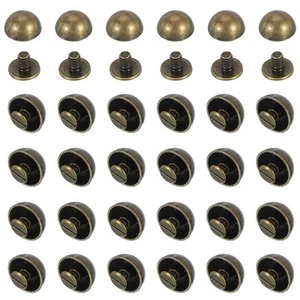 9/16 Zoll Kuppel-Spike-Nieten,100 Sets,Pilz-Nagelkopf-Nieten mit rundem Kopf #3 - Bild 1 von 7
