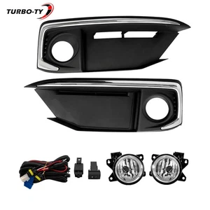 Driving Fog Lights Lamps+Wiring+Switch kits Halogen For Honda Civic 2019-2020 - Picture 1 of 14