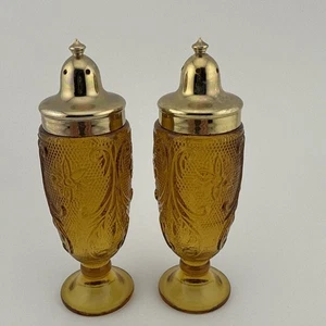 Salero y pimentero tiara ámbar vintage de Indiana Glass - Imagen 1 de 6