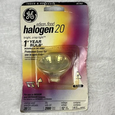 GE MR16 Edison Flood 20 Spot Light Bulb Track & Recessed Indoor Outdoor Lighting - Image 1 of 2