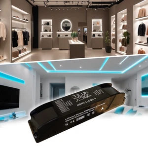 Casambi 4-Channel Long-Range Wireless PWM Dimming Controller ~ Eulum NDRV-CSB-4- - Picture 1 of 10