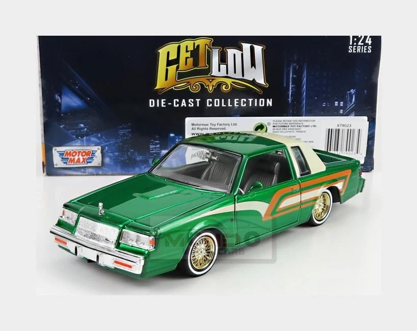 1:24 MOTORMAX Buick Regal Custom 1987 Green MTM79023 - Immagine 1 di 2