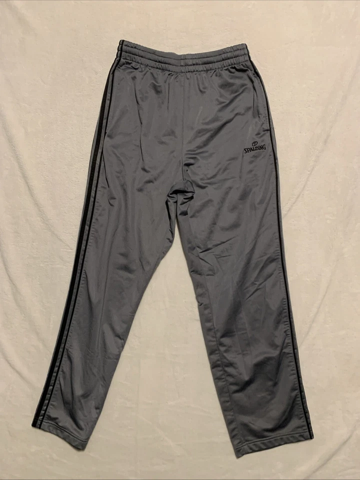 Vintage Spalding Pants Mens Medium 29x30 Gray Joggers  Workout Gym Basketball - Image 1 of 4